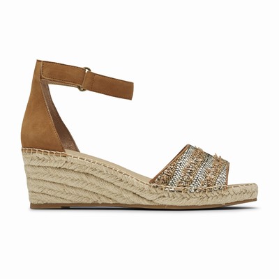 Cunhas Rockport Marah Woven Strap Mulher Marrom PT-97132